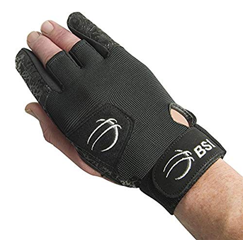 BSI 317 Bowling-Handschuh für Rechtshänder, Schwarz, Größe XL von BSI