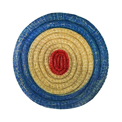 Runde Strohscheibe Deluxe - Ø 65 cm - Zielscheibe - Farbe: blau-rot; Zubehör für Bogenschießen, Pfeil und Bogen, Bogensport von BSW