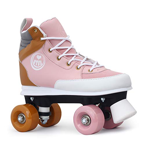 BTFL Rollschuhe Rosa Girlie für Mädchen,Retro-Rollschuhe,Dance-Roller,Rollerskates,rosa,EU 35 von BTFL