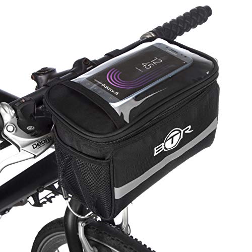 BTR Wasserabweisende Fahrradtasche und Handyhalterung mit durchsichtigem PVC-Fenster für Tablet oder Handy. von BTR