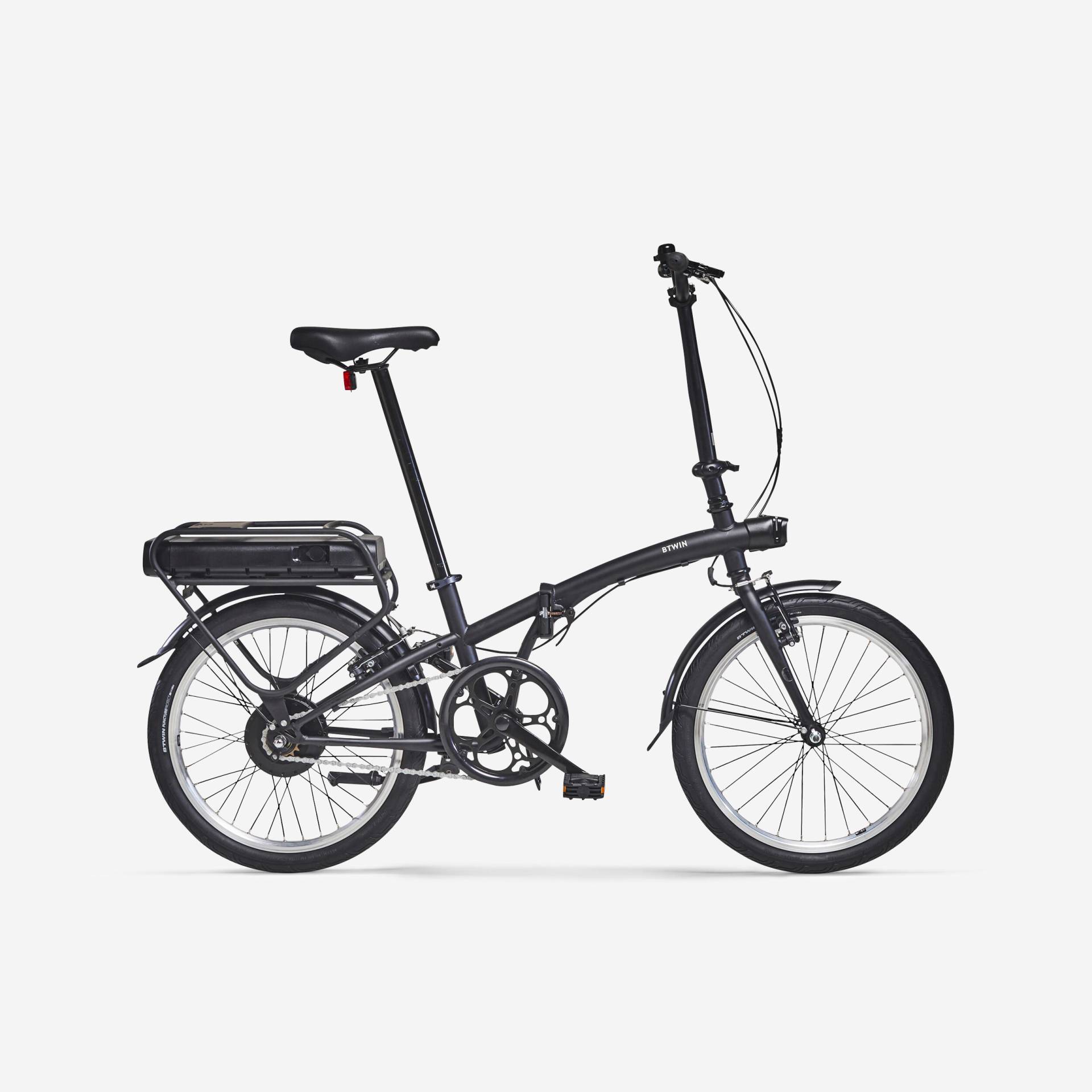 E-Bike Faltrad Klapprad 20 Zoll E Fold 100 schwarz von BTWIN