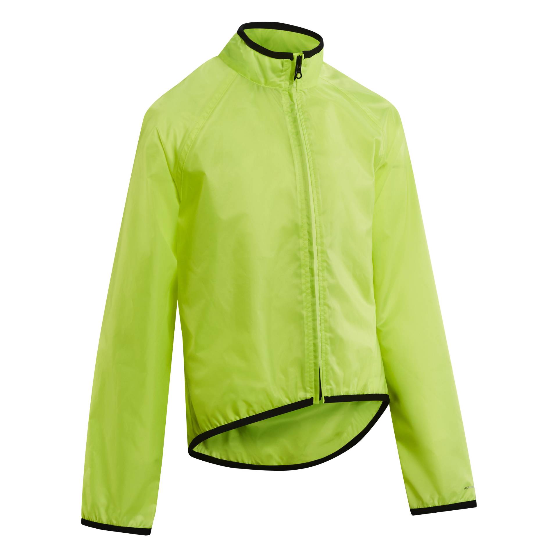 Fahrrad Regenjacke 100 Kinder neongelb von BTWIN