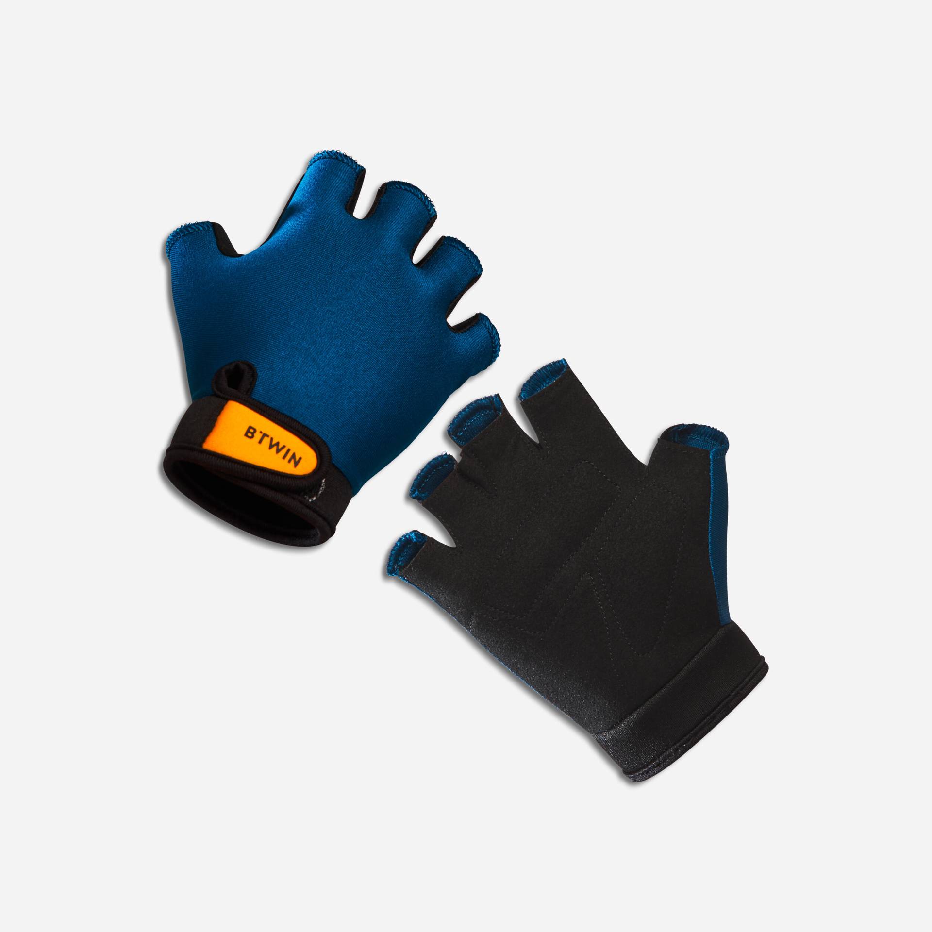 Fahrradhandschuhe Kinder blau von BTWIN