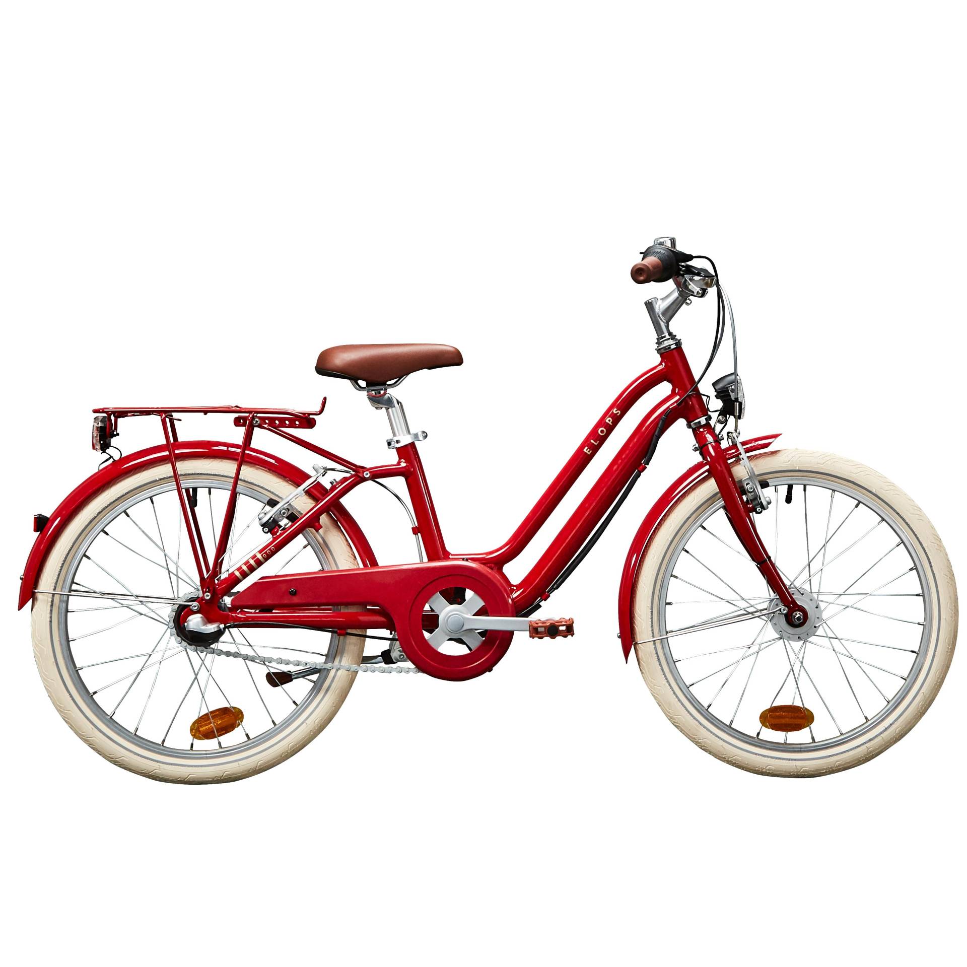 Kinderfahrrad City Bike 20 Zoll Elops 900 rot von BTWIN