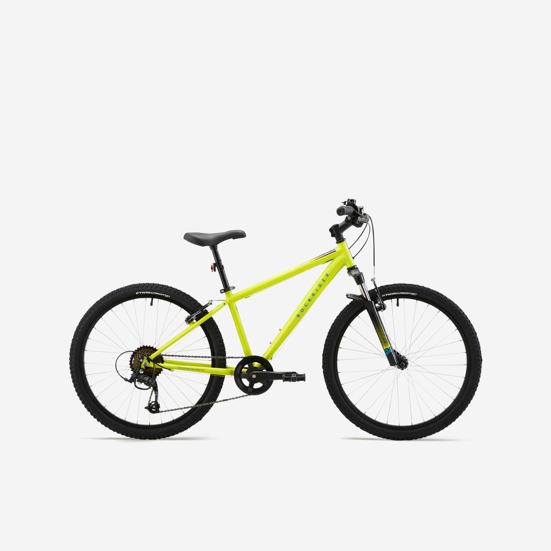 Mountainbike Kinderfahrrad 24 Zoll Expl 500 gelb von BTWIN