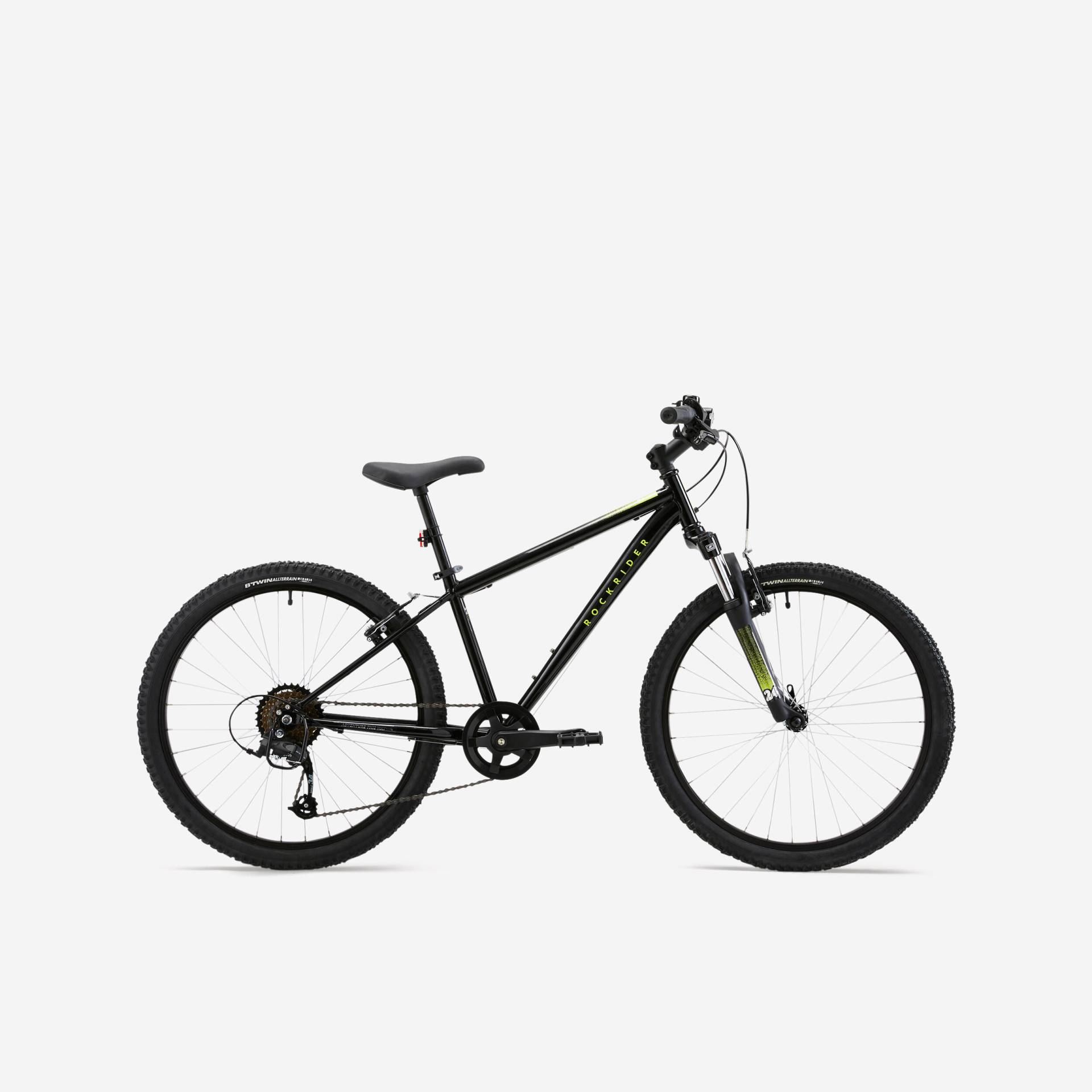 Mountainbike Kinderfahrrad 24 Zoll Expl 500 schwarz von BTWIN