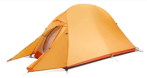 Outdoor-Campingzelt für 3–4 Personen, leichtes Rucksackzelt für 4 Jahreszeiten, für Outdoor-Camping, Rucksackreisen, Bergsteigen, Reisen (AA) von BTYDKL