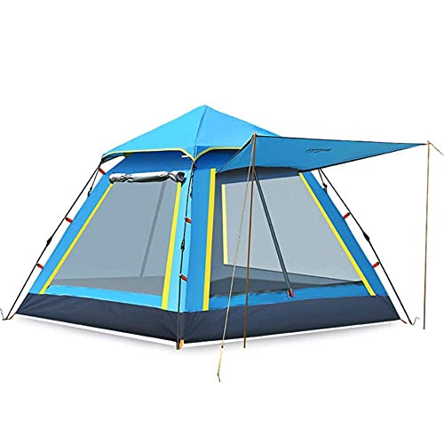 Outdoor-Zelt, 3–4 Personen, vollautomatisches Zelt, regendicht, quadratisch, platzsparend, Freizeit, Camping, Strandzelt (Bl? A) von BTYDKL