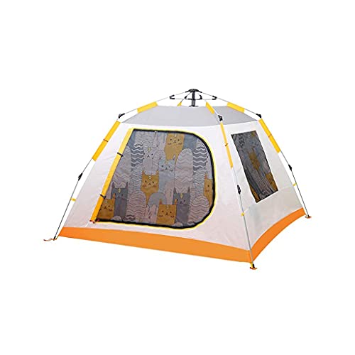 Tragbare wasserfeste Zelte, zum Wandern, Camping im Freien, Zelt für 3–4 Personen, gelb oder blau (Gul A) von BTYDKL