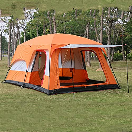 Zelt für 4–6 Personen, tragbares Familienzelt, Outdoor-Campingzelt, 2 Schlafzimmer, geeignet für Wanderungen, Outdoor-Festivals, Überlebensreisen, wasserdicht und Winddicht (Gul A) von BTYDKL