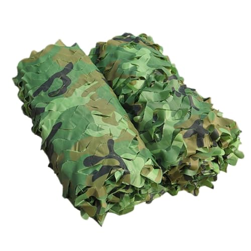 BTYQKZVPM Tarnnetz-Autoabdeckung Sonnenschutz, Dschungel-Tarnnetz aus Polyester-Oxford for die kampierende Jagd in Mehreren Größen(11x15m) von BTYQKZVPM