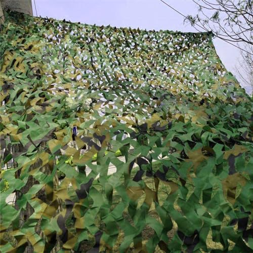 BTYQKZVPM Tarnnetz-Autoabdeckung Sonnenschutz, Militärischer wasserdichter Dschungel-Tarnnetz-Sonnenschutz in Mehreren Größen(4X6M) von BTYQKZVPM