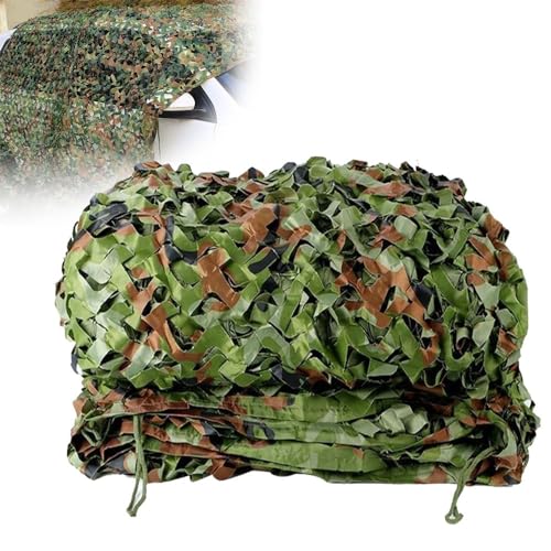 BTYQKZVPM Tarnnetz-Autoabdeckung Sonnenschutz, Tarnnetz Sonnenschutz in Dschungeltarnung for Camping Jagd Militär Mehrere Größen(12x15m) von BTYQKZVPM