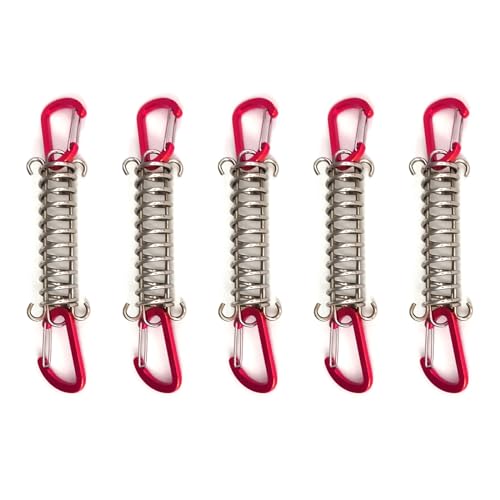 BUBEFSKD Outdoor Stoßdämpfung des Frühlingsspanner Training Leine Hochstärke Camping Zelt Seilspanner Schnallen Strand Campingausrüstung von BUBEFSKD