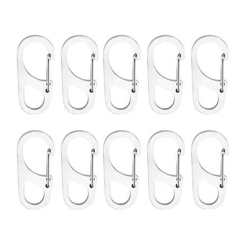 Multi Use Carabiner Clip Spring D Shape Keyring Haken Für Hängematten Camping Wanderschüsse Clip Schlüsselanschläge Carabiner von BUBEFSKD