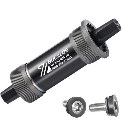 BUCKLOS Bike Square Taper Tretlager – 68/80/90/100/110/120x110,5 113 116 118 122,5 127 140 152 156 166 174 mm Fahrrad BSA Halterungen für Mountain/MTB/Road/Fatbike/E-Bike von BUCKLOS