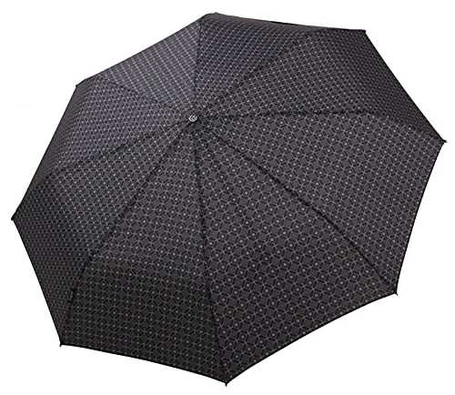 BUGATTI Taschenschirm Gran Turismo Carbon – Sportlicher High-Tech Regenschirm – Auf-Zu Automatik – Für besten Schutz – Schwarz von BUGATTI