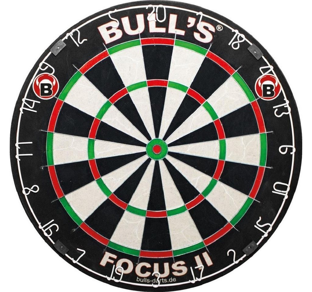 BULL'S Dartscheibe Focus II Bristle, Dartboard Dart Board Scheibe Darts von BULL'S