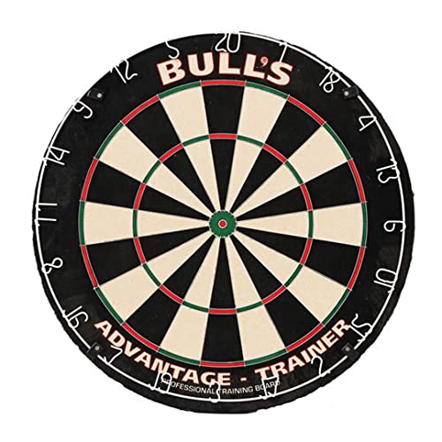 Bull's Dartscheibe | Bull's Advantage Trainer Profi Dartscheibe perfekt für Profis, die sich verbessern wollen | Dartscheibe hat 50% kleinere Doubles und Triples | inklusive Aufhängesystem | von BULL'S