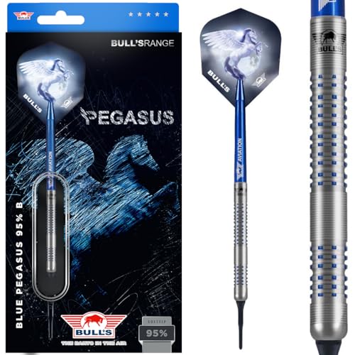 Bull's NL Soft Darts Blue Pegasus 95% Tungsten Softtip Darts Softdart 20 g von BULL'S