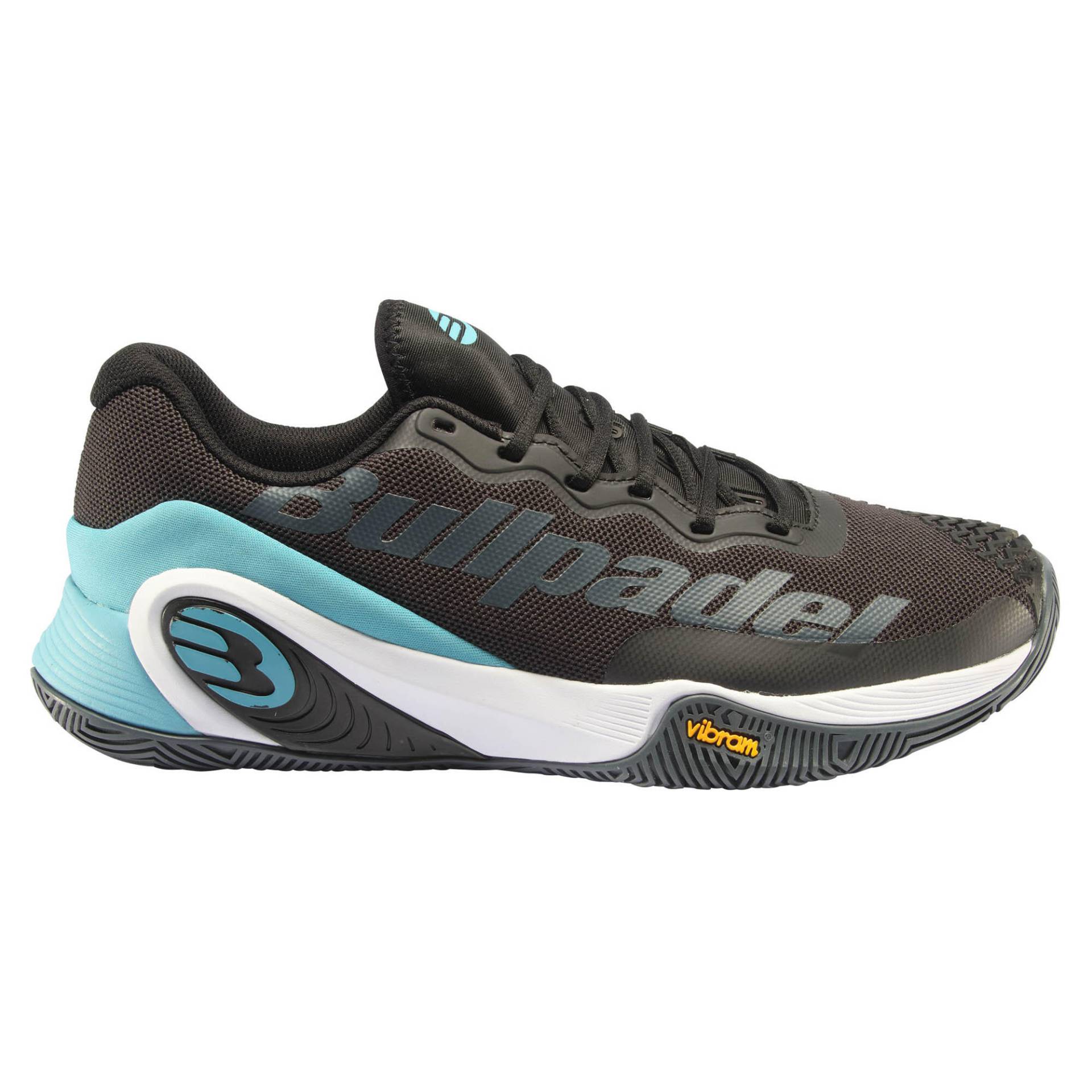 Herren Padelschuhe Bullpadel Hack Vibram 23 – schwarz/blau von BULLPADEL