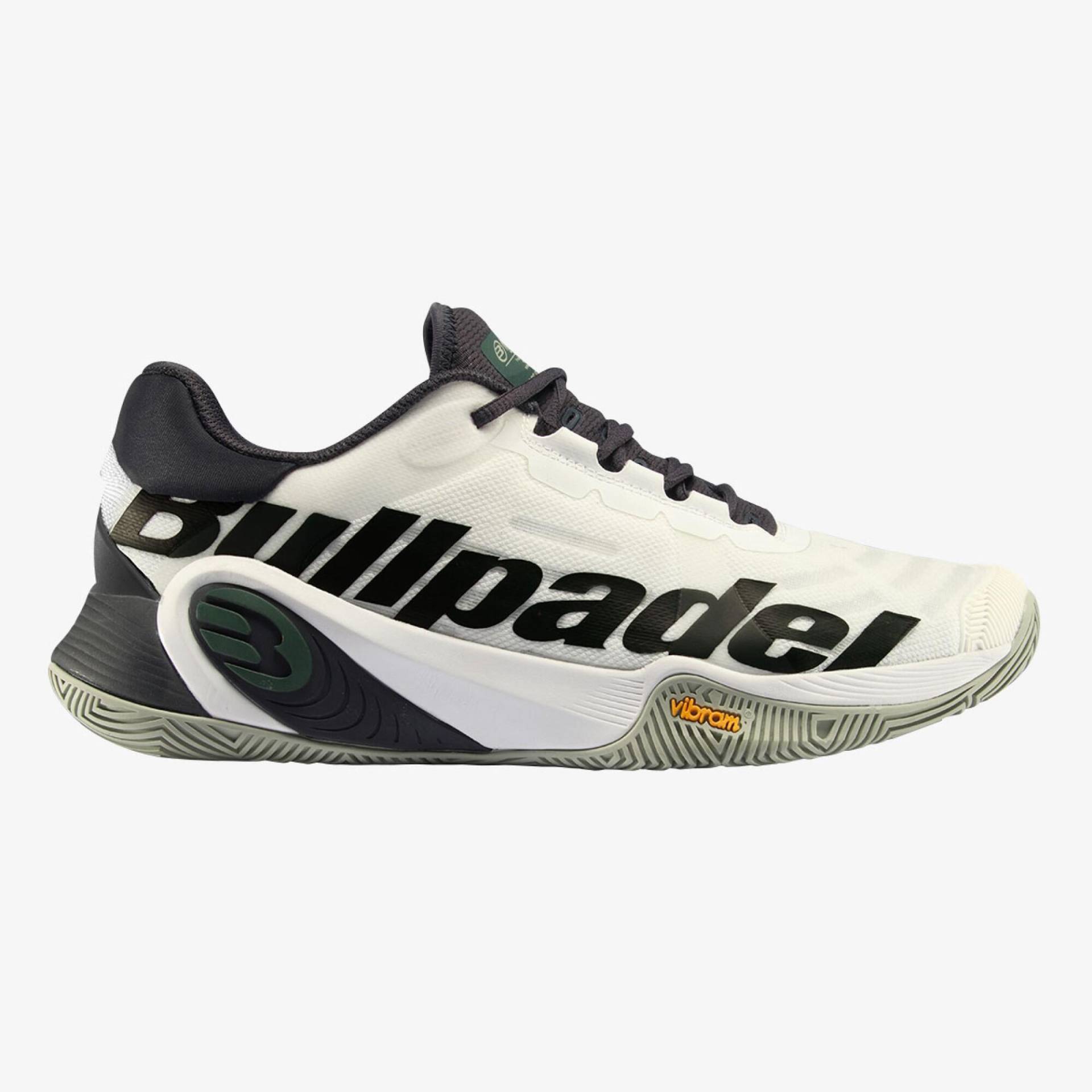 Herren Padelschuhe Bullpadel - Hack Vibram 24 weiss/schwarz von BULLPADEL