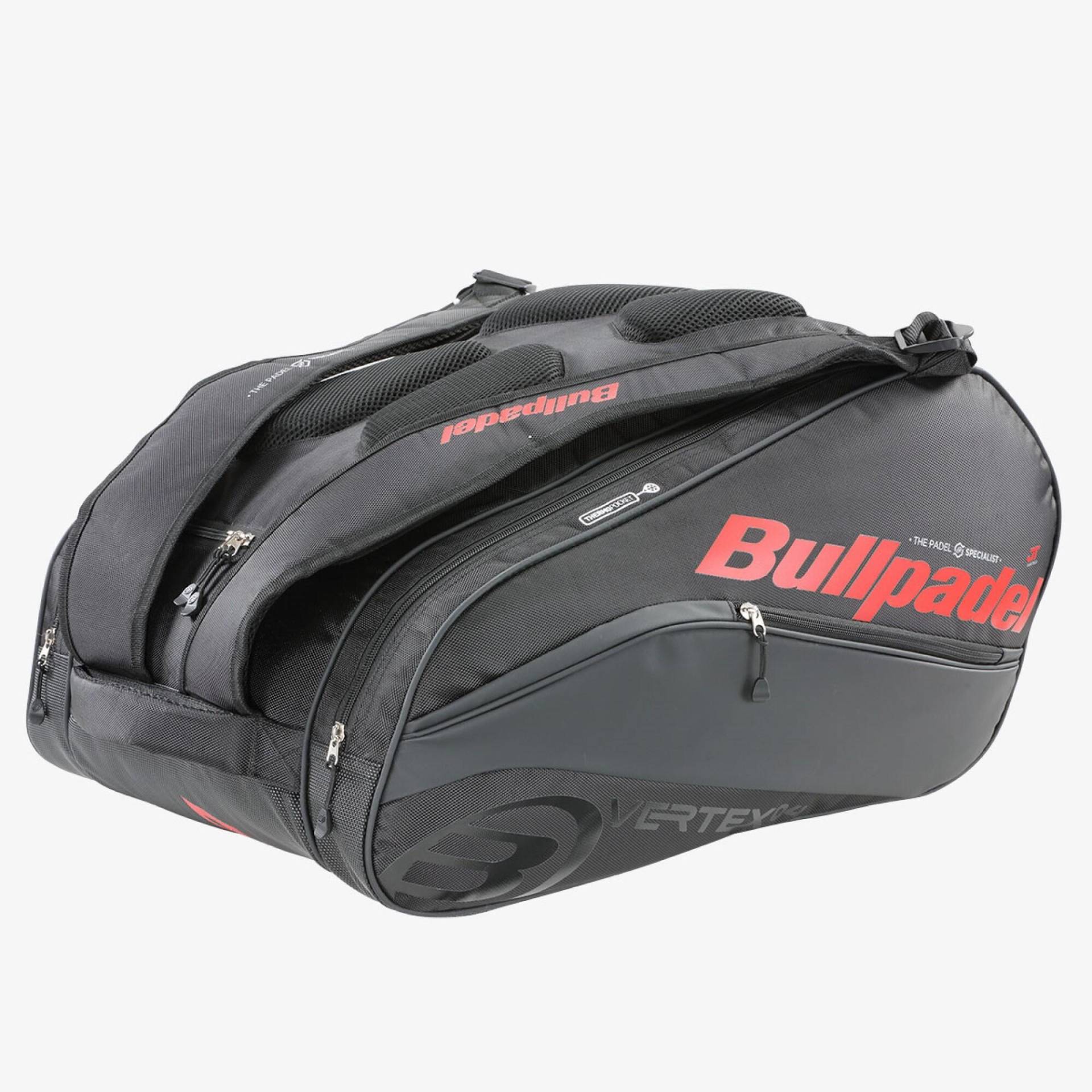 Padeltasche Bullpadel - Vertex isoliert 24 schwarz/rot von BULLPADEL