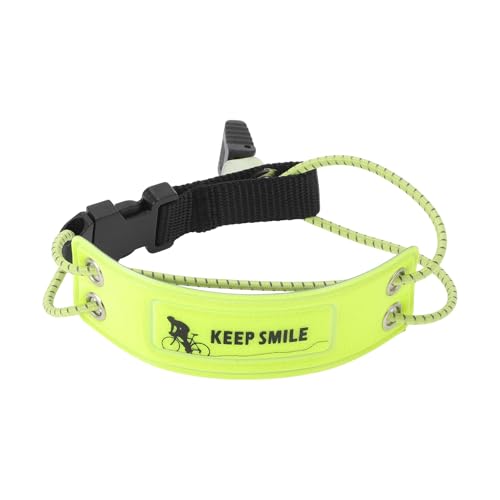 BULLSPANN Fahrrad Reflektierband Elastisches Reflektierband Reflektierstreifen Für Radfahren Joggen Verbesserte Sichtbarkeit Blinkendes Fluoreszierendes Gelb 1 Stück von BULLSPANN