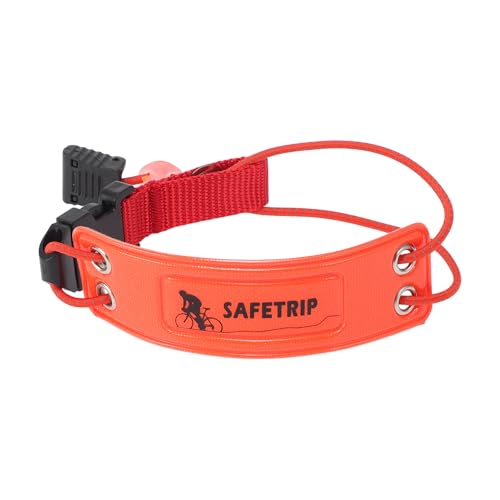 BULLSPANN Fahrrad Reflektierband Elastisches Reflektierband Reflektierstreifen Für Radfahren Jogging Verbesserte Sichtbarkeit Blinkendes Band Orange 1 Stück von BULLSPANN