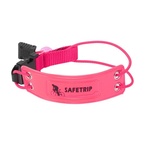 BULLSPANN Fahrrad Reflektierband Elastisches Reflektierband Reflektierstreifen Für Radfahren Jogging Verbesserte Sichtbarkeit Blinkendes Pink 1 Stück von BULLSPANN