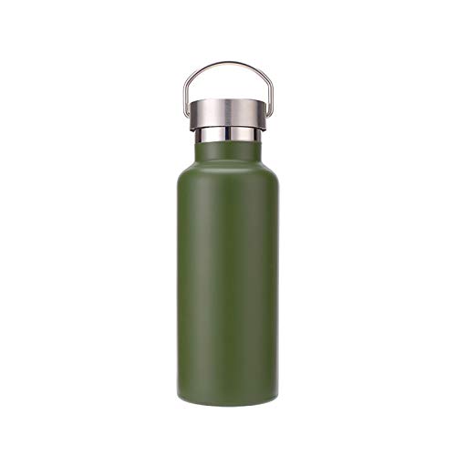 BUMSIEMO 1 Stück Warme Flasche Edelstahl Wasserflasche Wasserflasche Sport Wasserflasche Trinkflasche Matcha Grün von BUMSIEMO