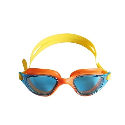 BUPEI Schwimmbrille for Erwachsene, wasserdicht und beschlagfrei, Schwimmbrille for Herren und Damen, verstellbare Wasserbrille (Color : Yellow with Case) von BUPEI