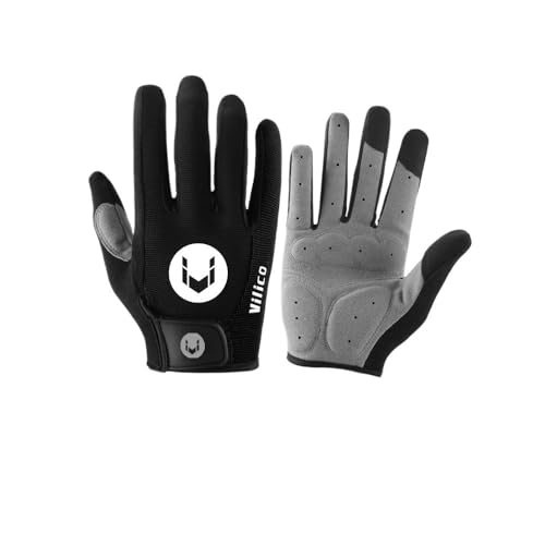 BUPEI Sportliche Outdoor-Handschuhe, atmungsaktiv und rutschfest, Outdoor-Lauf-Outdoor-Handschuhe for Herren und Damen (Color : A0050-BK, Size : L 100 120 catties) von BUPEI