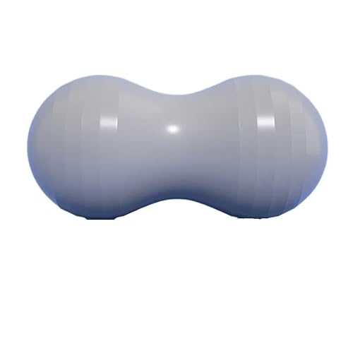 Peanut Ball Yoga Pilates Ball Anti Burst Balance Delivery Sportball mit einem Familiengewicht von 200 Kilogramm (Color : Grey) von BUPEI