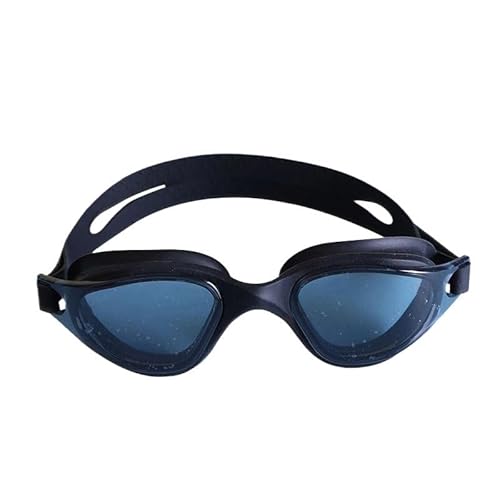 Schwimmbrille for Erwachsene, wasserdicht und beschlagfrei, Schwimmbrille for Herren und Damen, verstellbare Wasserbrille (Color : Black with Case) von BUPEI