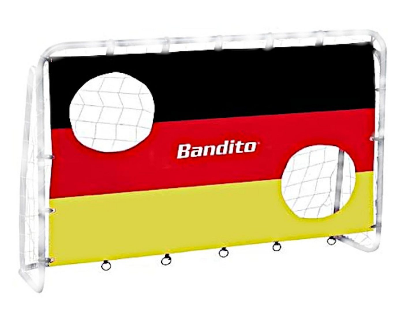 BURI Fußballtor Bandito Torwand Deutschland mit 2 Schusslöchern 198x130cm von BURI