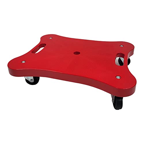 BUSDUGA 4261 Rollbrett mit Griff, 40x31x9,5cm, Scooter Board, belastbar bis 50kg, erhältlich in Vier Farben (Rot) von BUSDUGA