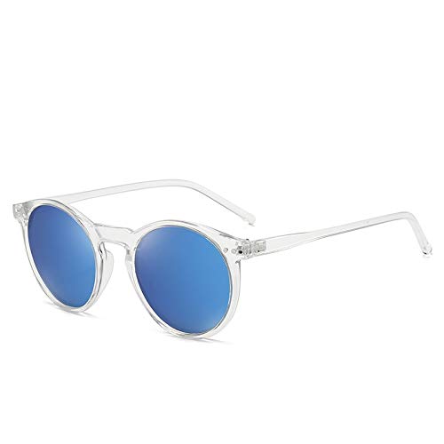 BUXIANGGAN Sonnenbrille Herren Mode Polarisierte Sonnenbrille Weiche Transparente Farbe Rahmen Klare Linse Sonnenbrille Klassische Vintage Sonnenschirme Für Männer Frauen Blau von BUXIANGGAN