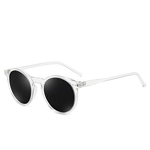 BUXIANGGAN Sonnenbrille Herren Mode Polarisierte Sonnenbrille Weiche Transparente Farbe Rahmen Klare Linse Sonnenbrille Klassische Vintage Sonnenschirme Für Männer Frauen Schwarz von BUXIANGGAN