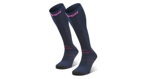 bv sport chaussette trek compression evo blau   pink von BV Sport