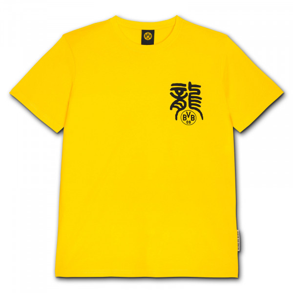 BVB CNY Tee yellow, Größe L für Herren, gelb von BVB