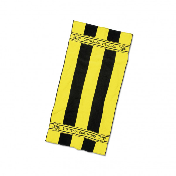 BVB-Handtuch mit Blockstreifen, schwarz gelb von BVB