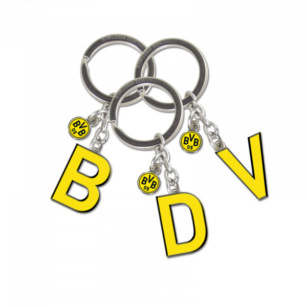 BVB-Schlüsselanhänger A bis Z, Größe Buchst. X, gelb von BVB
