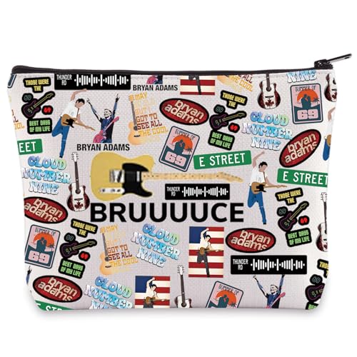 BWWKTOP Bruuuuce Musik-Kosmetiktasche mit Songtext inspiriertes Geschenk Sänger Song Reißverschluss Tasche Sänger Konzert Merch, Bruuuuce, Tasche von BWWKTOP