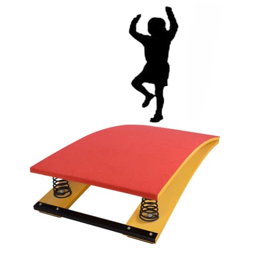BXZAY Gymnastik-sprungbrett Für Kinder, Sprungbretter, Gymnastik-trainingsgeräte Für Kinder/kleine Turner/Gymnastik-vorschulklassen(Size:2 springs/60cm/23.62in,Color:Rot) von BXZAY