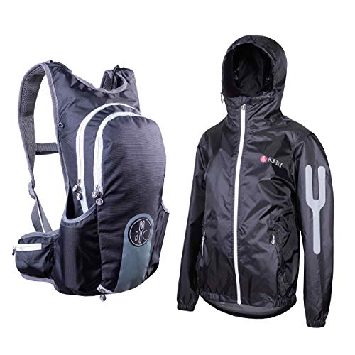 BYC FOR.BICY O101076-N126 JACPACK MEDIUM 15L Sports backpack Damen BLACK/CASTLEROCK Größe M von BYC FOR.BICY