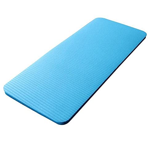 BYCUFF Yogamatte, 15 mm dick, Komfort-Schaumstoff, Knie-, Ellenbogen- und Ellenbogenschoner, für Yoga, Indoor-Pads, Fitnesstraining, Blau von BYCUFF