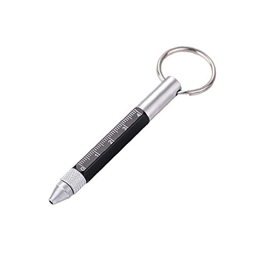 6-In-1-Schlüsselring Feder Praktisch Keychain Stylus Multifunktions Kugelschreiber Durable-Skala Schlüssel Pen von BYFRI