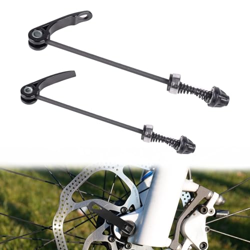 Quick Release Set of 2 Bicycle Quick Release Bicycle Front and Rear Wheel Quick Release Bicycle,Bicycle Quick Release Extra Light Front Wheel & Rear Wheel Axle for Road Bike and Mountain Bike MTB von BYYT