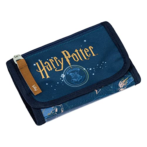 Baagl Brustbeutel Kinder - Geldbörse für Jungen Mädchen - Geldbeutel, Mini Portemonnaie, Kleingeld Münzbörse (Harry Potter Hogwarts) von Baagl